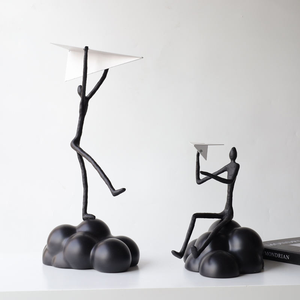 Regalos Creativos, Pequeña Figura Decorativa, Estatua para Sala de Estar, Oficina, Biblioteca, Accesorios Metálicos para el Hogar - Product Image 4