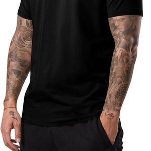Camiseta Deportiva Premium para Hombre, Negra, 100% Algodón Jersey, Manga Corta, Transpirable, de Secado Rápido, Ecológica, para Entrenamiento - Product Image 6
