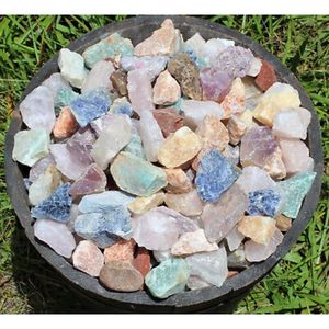 Lote a granel de 1000 quilates de piedras naturales brutas brasileñas, mezcla de rocas y cristales sueltos de la naturaleza - Product Image 2