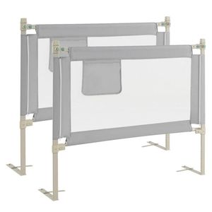 Barrière de lit pour tout-petits réglable en 24 hauteurs avec poche latérale Catégorie de produit : Barrières de lit - Product Image 1