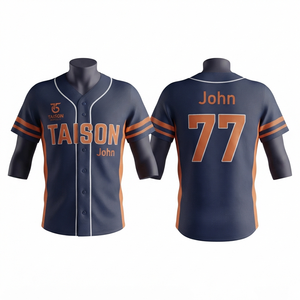 Camiseta de Softbol Unisex TAISON SPORTS, 140g, Tejido de Poliéster Transpirable Premium, Antibacterial, Secado Rápido, Manga Corta, Blanco y Dorado - Product Image 1