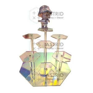 Eco-Friendly Washable Transparent Acrylic Luxury Freestanding for Customized Display Stand for Cosmetics Easy Assembly - Product Image 3