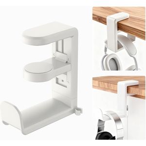 Soporte para Auriculares de PC con Rotación Ajustable de 360 Grados, Gancho para Auriculares de Escritorio, Cómodo y Ajustable, Esencial para Auriculares - Product Image 1