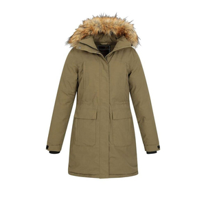 Chaqueta Parka de Invierno para Mujer, Estilo Estratégico, de Lana, Manga Larga, Grosor Estándar, con Capucha, Acolchada de Algodón, Talla Grande, Marca de Fábrica - Product Image 1