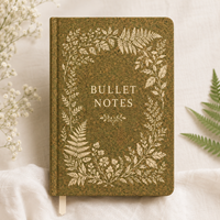 Carnet LABON en liège naturel écologique avec pages pointillées, idéal pour la recherche botanique et comme cadeau