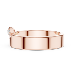 Luxury Rose Gold Lab Grown Diamond Comfort Fit Wedding <b>Ring</b> Anniversary Band for <b>Men</b> Women - Product Image 4
