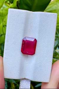 Piedras sueltas de rubí natural con corte esmeralda, rojas, para la fabricación de joyas, anillos, colgantes, pendientes, joyería fina de alta calidad. - Product Image 6