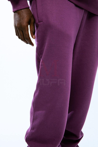 Custom Logo Tracksuit <b>Men</b> 100% Cotton Heavyweight Hoodie & Sweatpants Set Loose Fit Winter Streetwear OEM Wholesale - Product Image 5