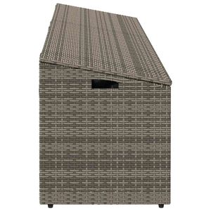 Caja de Almacenamiento para Jardín, Gris, de Mimbre Sintético (PE), Acero con Recubrimiento en Polvo, Impermeable, Rectangular, de Una Sola Capa, Tipo Vertical - Product Image 6