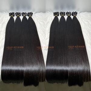 Venta al por mayor de cabello Remy recto de hueso brillante y sedoso extensiones de trama de máquina doble vendedores de cabello virgen crudo - Product Image 3