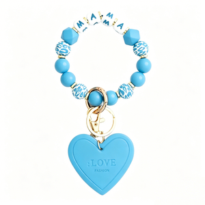 Llavero de Pulsera para Mamá con Impresión UV, Regalo Único para el Día de la Madre, Cuentas de Silicona Ecológicas Personalizadas para Mujer - Product Image 4