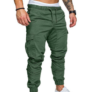 Pantalon de jogging cargo noir pour homme Nexfit Athletics, taille élastique avec cordon de serrage, plusieurs poches, décontracté, extensible, respirant, léger - Product Image 2