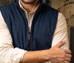 Chaquetas sin Mangas Personalizadas, Chaquetas Retro de Alta Calidad, 100% Algodón, Chaqueta Vaquera Vintage Lavada al Ácido para Hombre, con Cierre Personalizado - Product Image 3