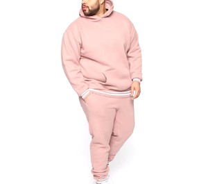 Ensemble de survêtement en molleton de coton de luxe pour homme, sweat à capuche brodé et pantalon de jogging, personnalisable, marque privée, OEM, ODM - Product Image 4