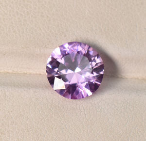 Piedra preciosa de corte de diamante redondo espinal rosa, 3mm, 4mm, 5mm, 6mm, piedra preciosa suelta redonda espinal rosa de laboratorio calibrada para joyería - Product Image 1