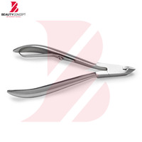 Coupe-cuticules professionnel en acier inoxydable robuste, manche ergonomique large, double ressort, pointe de précision tranchante, pour éliminer les peaux mortes