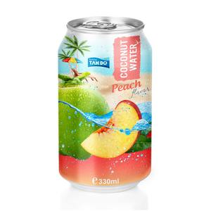 Bebida de Agua de Coco de 330 ml, Sabores Piña, Melocotón, Calamansi, Naranja y Pera – Bebida Natural de Jugo de Coco, Marca Privada OEM - Product Image 2