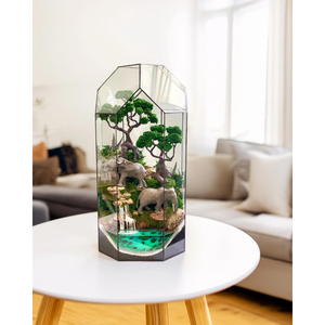 Wholesale Modern Unique Design Glass & Metal Terrarium Planter Custom Home Decor Geometric Succulent Box for Wedding Gift - Product Image 4