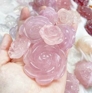 Perles de quartz rose d'énergie de qualité supérieure perles de quartz rose pour la fabrication de bracelets, fourniture en vrac de perles de bijoux - Product Image 3