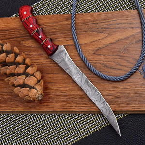 Couteau à filet en acier Damas de qualité supérieure avec lame en acier, manche ergonomique et flexible, fabrication artisanale de précision, prise en main confortable - Product Image 1