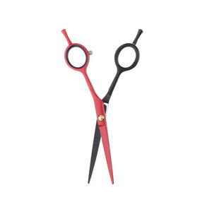 Ciseaux de barbier professionnels en acier inoxydable de 6,5 pouces, design bicolore, pliables, légers, à bord tranchant, outil de coiffure pour salon et maison - Product Image 4