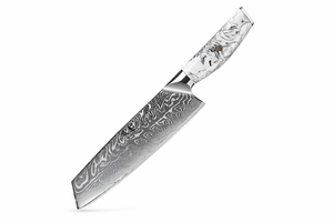 Cuchillo de Chef Premium de Damasco con Mango de Resina – Cuchillo de Cocina Forjado a Mano para Cocina Profesional - Product Image 3