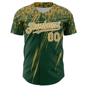 OEM Custom Baseball Jersey Full Button 100% Organic Cotton Anti-Bacterial V-neck Short Sleeve Front Logo Team Wear - Product Image 4