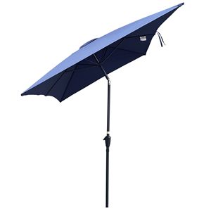 Ombrellone da Esterno Impermeabile 6x9 piedi con Manovella e Pulsante di Inclinazione per Giardino, Cortile, Piscina e Nuoto - Product Image 5