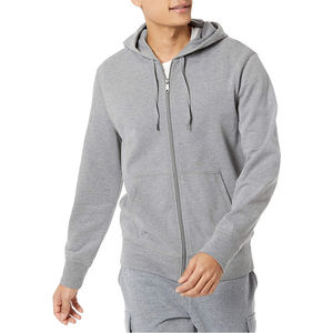 Sweat-shirts et sweats à capuche zippés personnalisés pour hommes, brodés, en molleton de coton respirant, service OEM, tailles et couleurs personnalisées - Product Image 1