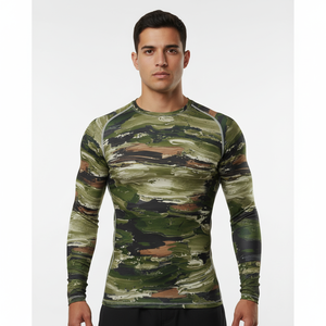 <b>Compression</b> <b>Shirt</b> <b>Men</b> Sun Screen Protection Clothing Printed Women Bjj Rash Guard Best Quality Wholesale Sublimated Baselayer - Product Image 4