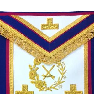 Conjunto de Collarín y Mandil Masónico Hecho a Mano, Estilo Vintage, con Cuentas y Imán, para Uniforme Ceremonial de Logia, Alta Calidad - Product Image 5