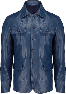 ประกอบเสื้อแจ็คเก็ตหนังแฟชั่นสำหรับผู้ชายคุณภาพสูง เหมาะกับทุกงบประมาณ พร้อมตัวเลือกแขนยาวสุดเท่ รุ่นใหม่ - Product Image 2