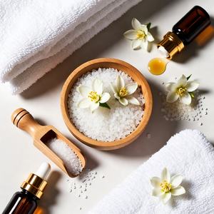 Sal de Baño Natural con Pétalos de Rosa, Fragancia y Aceite, Spa, Jardín, Relajación, Terapia, Cuidado de la Piel, Mezcla de Cristales Aromáticos, Esencia Pura - Product Image 4