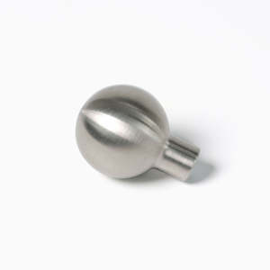 Pomo de Gabinete Moderno en Forma de Bola, Acabado Plateado Cepillado, Pomo de Metal Sólido para Cajones de Cocina, Armarios y Muebles - Product Image 6