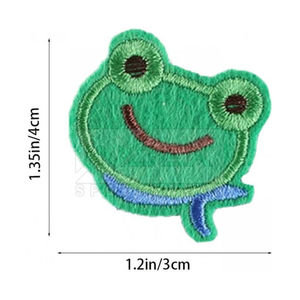 แพทช์ผ้าแคนวาสปักลายดอกไม้แบบทำมือ สั่งทำโลโก้ได้ ขายดี ขอบเย็บแบบเมอร์โรว์ มีแถบกาวด้านหลัง ติดได้ทั้งแบบเย็บและแบบแปะ - Product Image 5