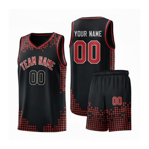 Ensemble d'uniformes de basketball personnalisés, prix de gros, couleur au choix, 100% polyester, nouveau design, vêtements de sport imprimés - Product Image 6