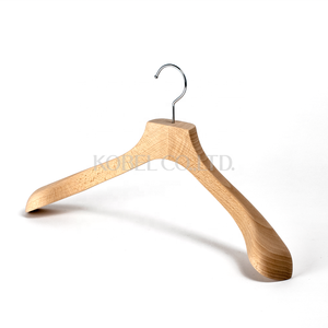 Petit cintre en bois à Grain fin pour vêtements vintage, nouveau, accessoire de fabrication japonaise, de couleur naturelle, - Product Image 1
