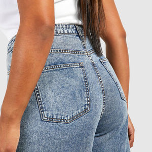 New <b>Stretch</b> Denim Plus Size Breathable Jeans <b>Cargo</b> Pants Oversize Jeans Pants For Women Trousers High Waist Women Bottom - Product Image 5