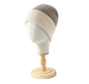 Unisex Jacquard Ribbed Beanie <b>Hat</b> 100% Acrylic Breathable & Waterproof Contrast Color Solid <b>Winter</b> Casual for Adults 56-58CM - Product Image 2