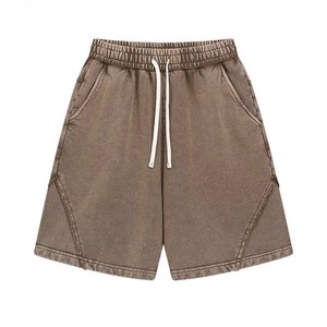 Shorts Bermuda Décontractés pour Hommes, Couleur Unie, Taille à Cordon, Coton Respirant, Poches, Taille Mi-Haute, Style Streetwear Tissé, OEM ODM - Product Image 4