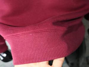 Sudadera color café con cuello alto, 100% algodón, con apliques bordados blancos, cuello ancho, URBAN PRODUCTIONS - Product Image 6