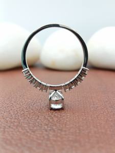 14k Solid Gold VVS Lab Grown 2ct Oval Cut Diamond Classic Solitaire Engagement Wedding Gift Party <b>Ring</b> IGI Certificate Women's - Product Image 5