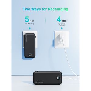 12000mAh USB C caricabatteria portatile a ricarica rapida Display a LED esterno batteria Pack telefono caricabatterie banche di alimentazione centrale - Product Image 2