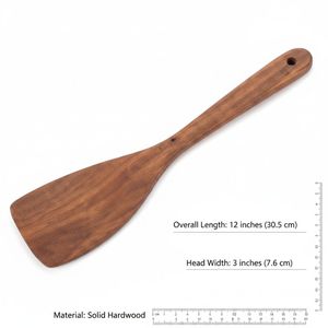 Cuchara de Madera para Cocina, Cuchara de Cocina de Acacia Natural, Utensilio de Madera Hecho a Mano Ecológico, Resistente al Calor, Herramientas de Cocina al por Mayor - Product Image 2