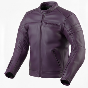 Veste matelassée unisexe en toile pour l'hiver, motif uni, moto, rouge, tendance, vente chaude, meilleure qualité - Product Image 3