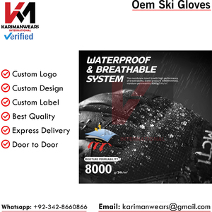 Ski Gloves Premium Snow Gloves Thermal Insulated Breathable Waterproof Gloves for <b>Skiing</b> OEM Supply - Product Image 3