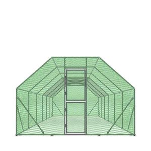 Recinto per Polli in Acciaio Zincato da 400 Piedi Quadrati 10FT X 40FT con Cancello Bloccabile e Rete Rivestita in PVC TMG CRS1040 - Product Image 2