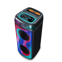 XBOOM 600W Altavoz Portátil Inalámbrico Bluetooth de Doble Woofer de 8 Pulgadas con Ruedas para Fiestas, la Caja de Sonido Más Potente para Guitarras