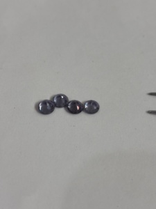 Alexandrite cultivée en laboratoire, pierre précieuse en vrac, saphir de forme ronde # 45 - Product Image 5