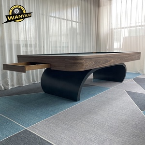 Table de billard en bois WANYAJU, très vendue, 8 pieds, avec fonctions de hockey sur air, de <span class=keywords><strong>ping</strong></span>-<span class=keywords><strong>pong</strong></span>, de baby-foot, table de jeu multifonction 4 en 1 pour la maison - Product Image 1